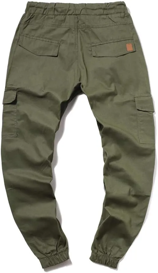 sdbrld Cargo Pants For Men Mens Cargo Pants Solid Drawstring Sport Jogger Cargo Pants Outdoor Casual Hiking Trousers Panrts