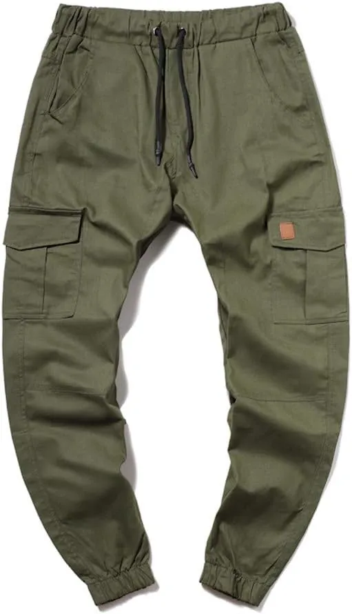 sdbrld Cargo Pants For Men Mens Cargo Pants Solid Drawstring Sport Jogger Cargo Pants Outdoor Hiking Casual Trousers Panrts