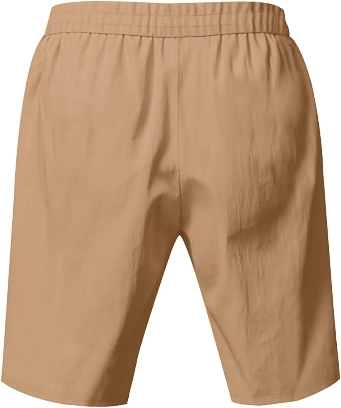 Summer Shorts for Mens Elastic Waist Drawstring Casual Pants Loose Fit Lightweight Vacation Beach Shorts with Pockets