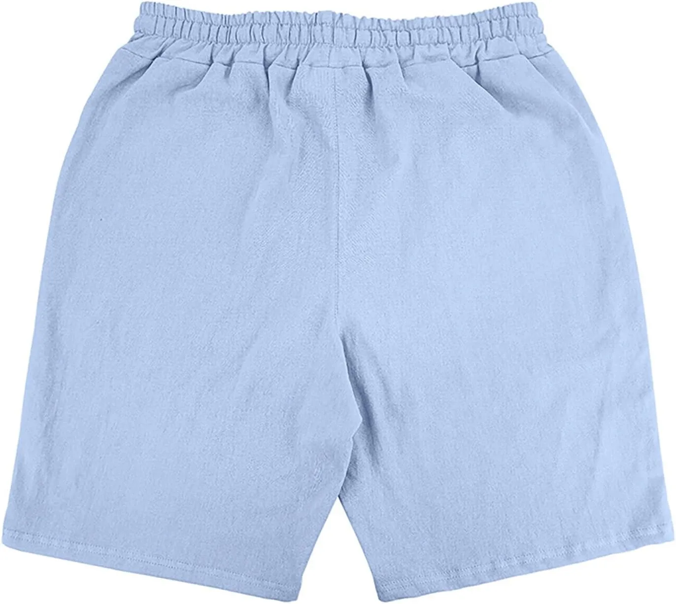 Summer Shorts for Mens Elastic Waist Drawstring Casual Pants Loose Fit Lightweight Vacation Beach Shorts with Pockets