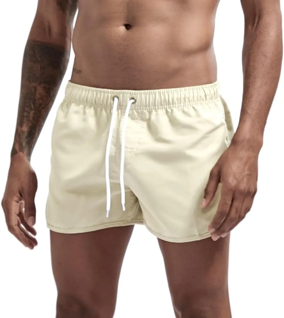 Summer Shorts for Mens Fashion Patchwork Drawstring Casual Pant 2025 Loose Lightweight Quick Dry Beach Surfing Shorts