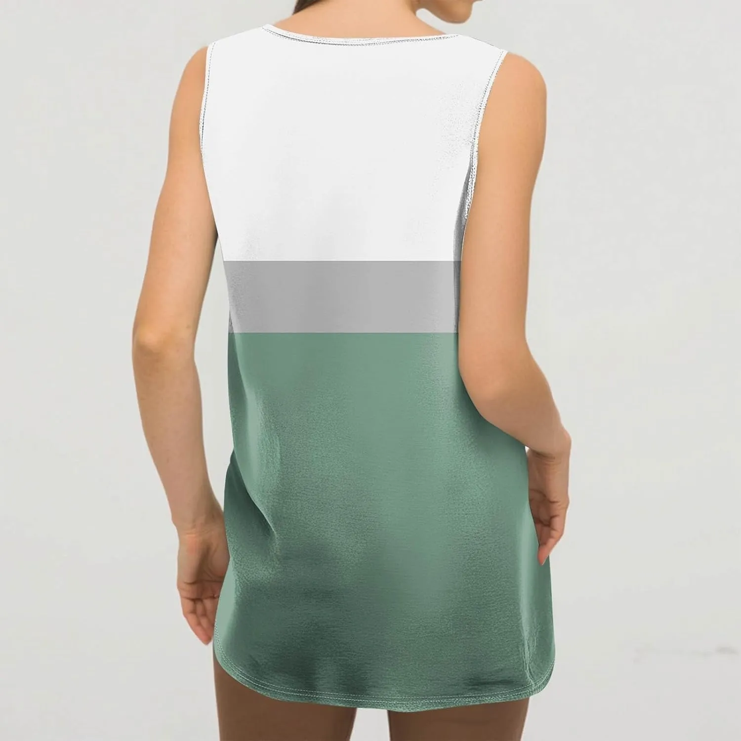 Summer Tops for Women 2025 Fashion Print Tank Top Casual V Neck Sleeveless Basic Cami Shirts Beach Vacation Clothes