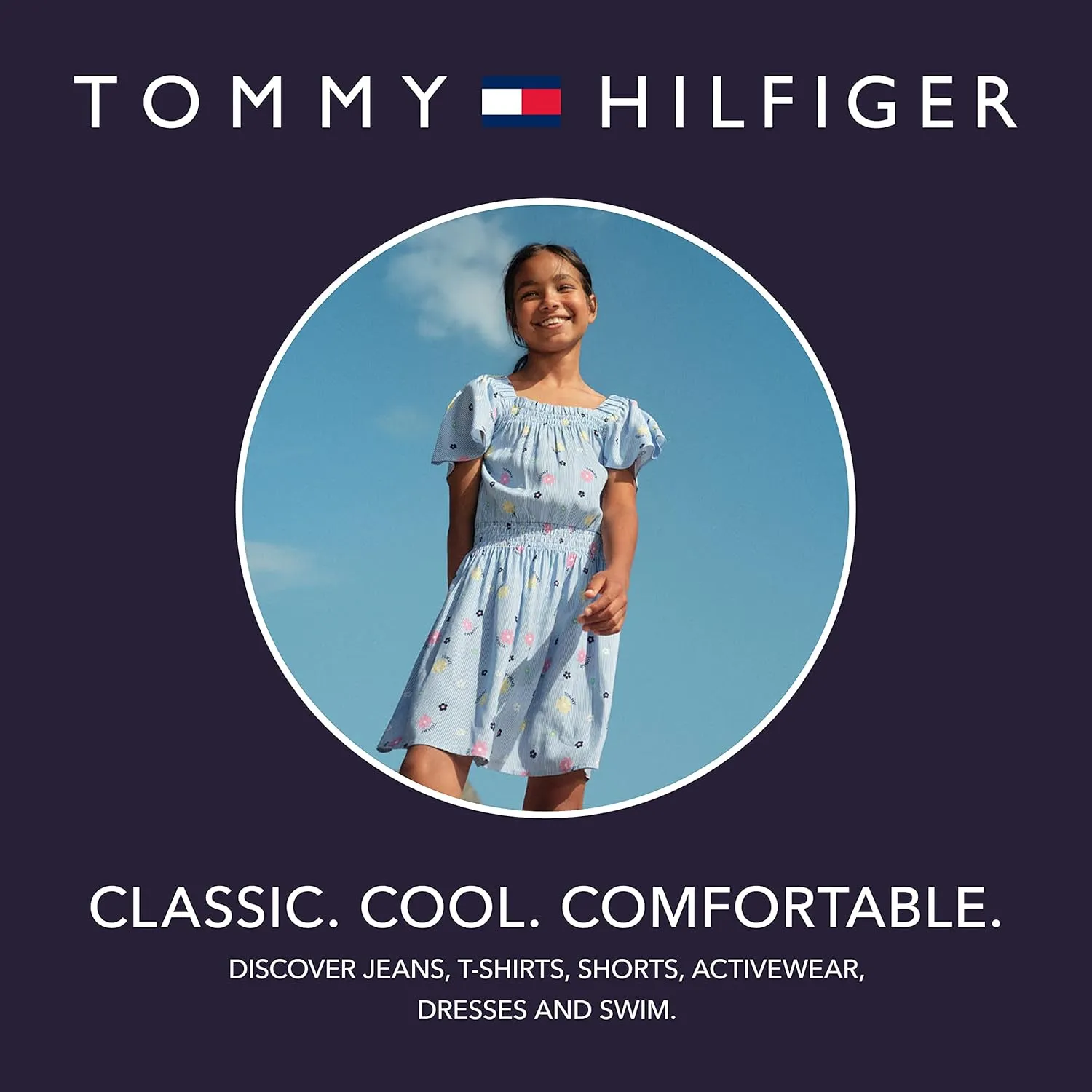 Tommy Hilfiger Girl's 5-pocket Stretch Denim Shorts