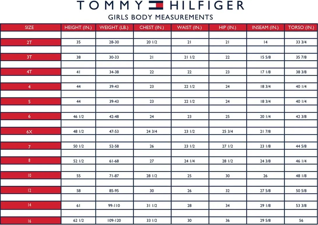 Tommy Hilfiger Girl's 5-pocket Stretch Denim Shorts