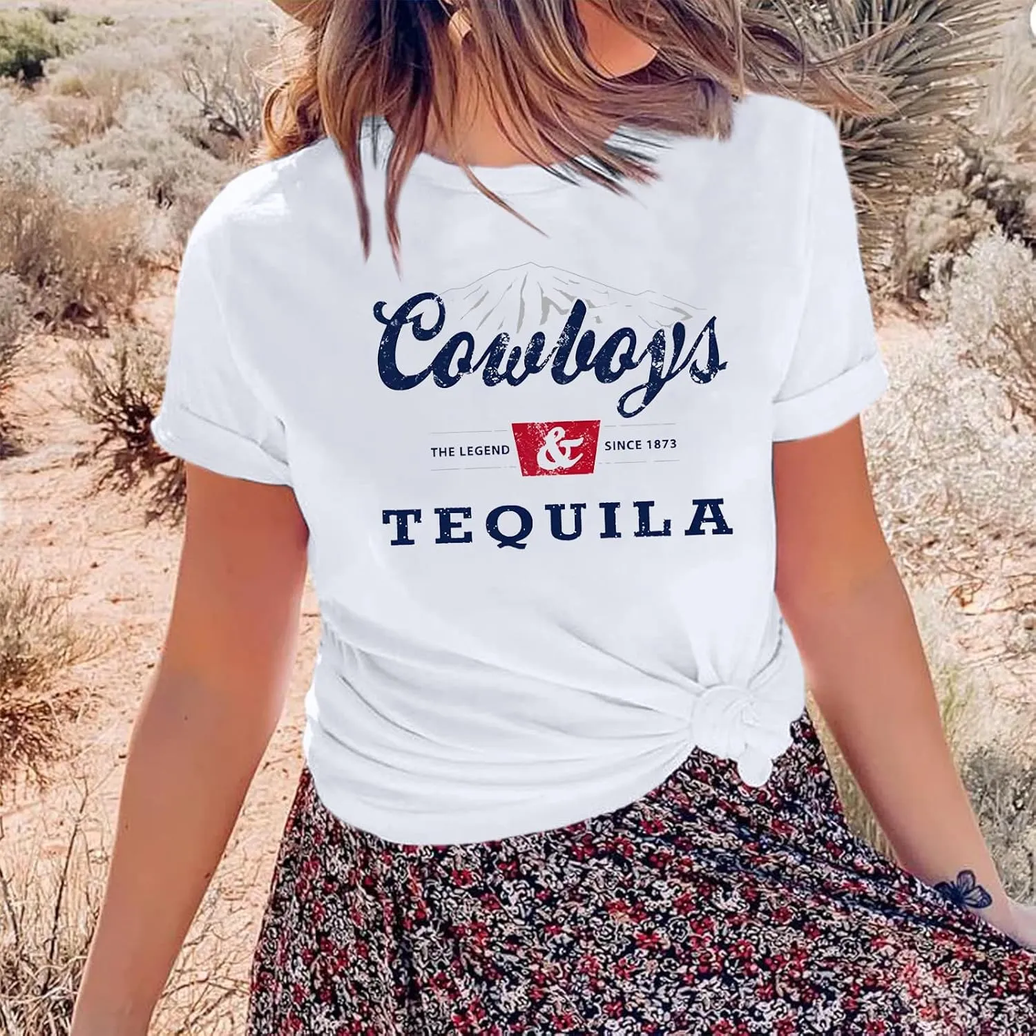 Western Cowboy Shirts Vintage Graphic Tees for Women Cowgirl Country Music Concert Tshirts Funny Retro Rodeo Shirt