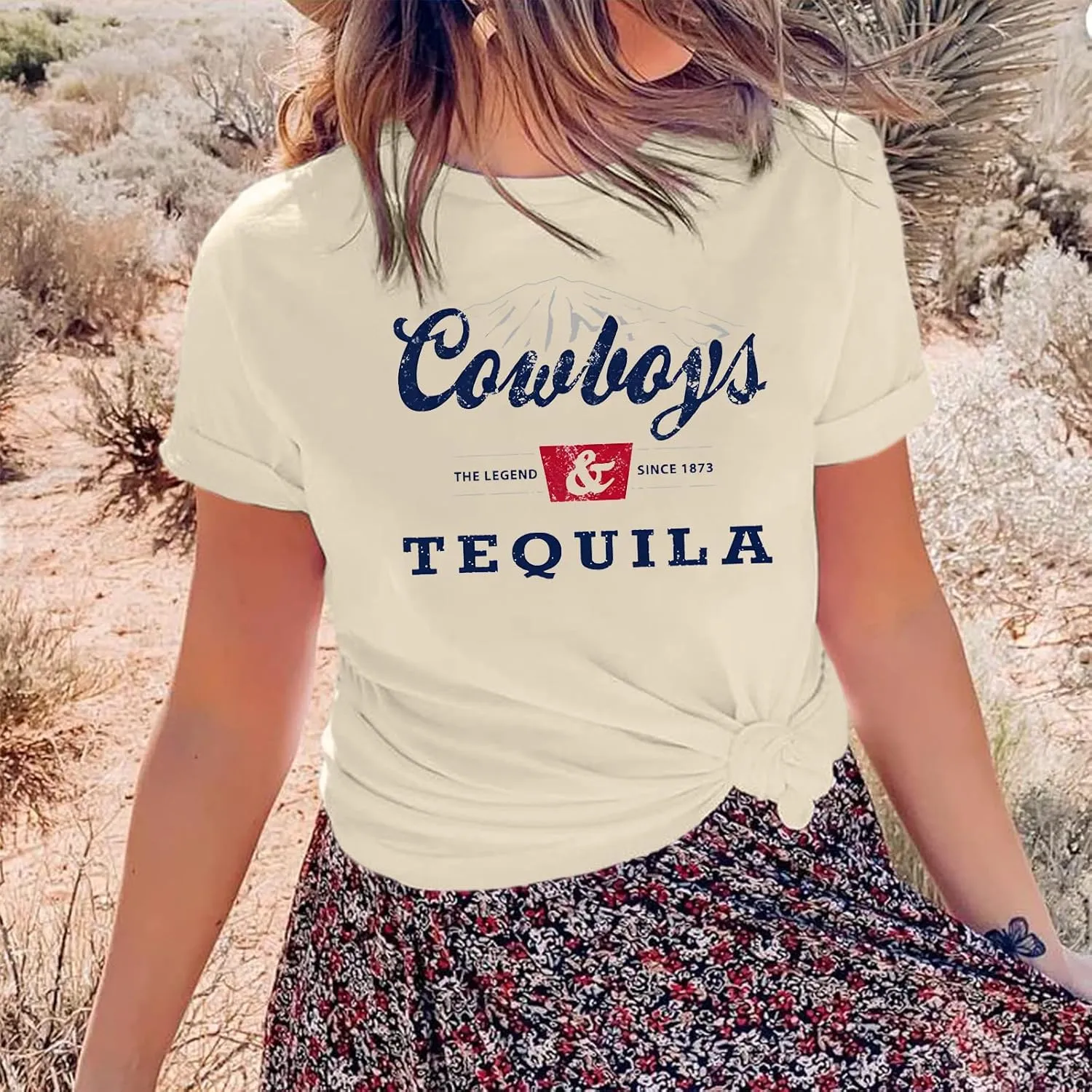 Western Cowboy Shirts Vintage Graphic Tees for Women Cowgirl Country Music Concert Tshirts Funny Retro Rodeo Shirt