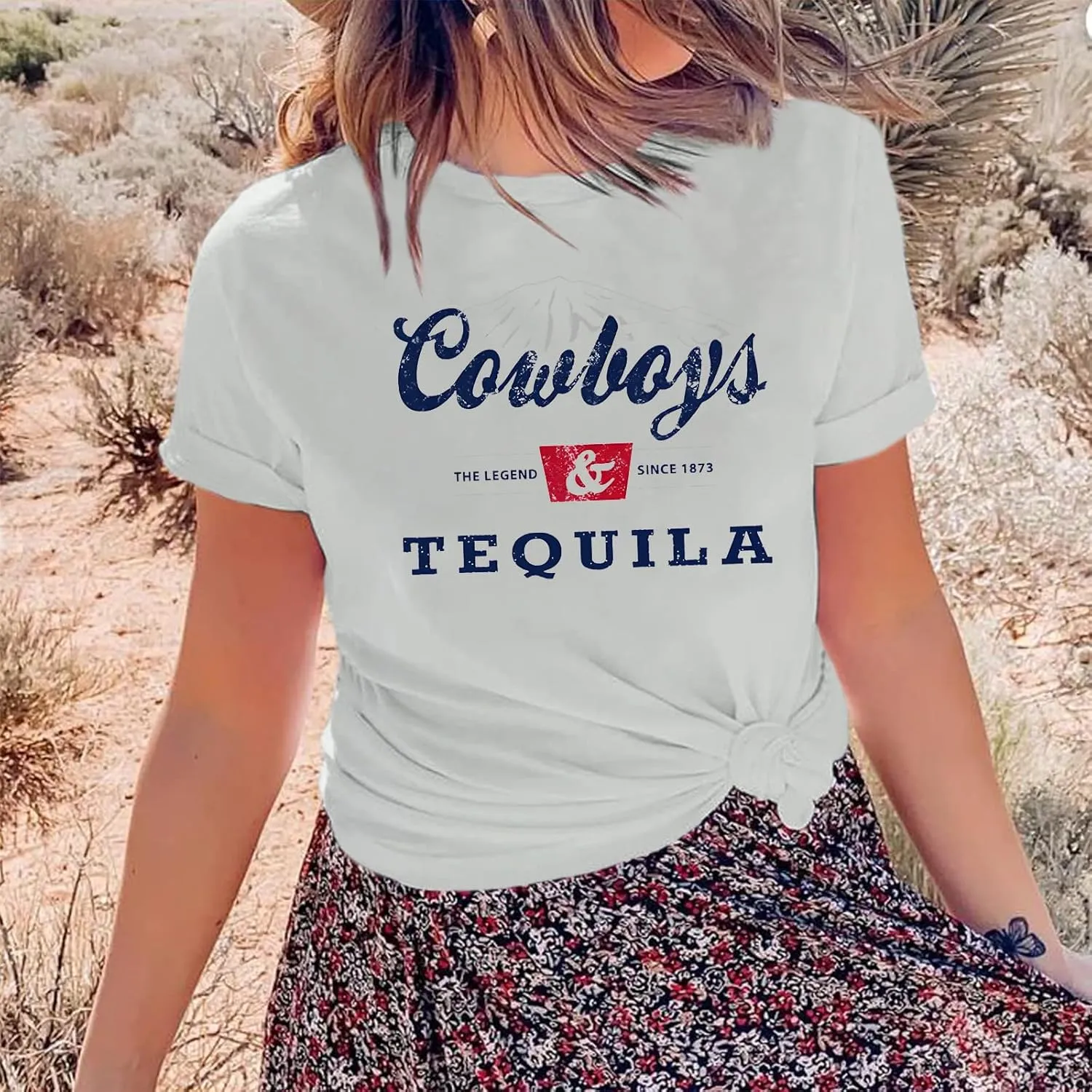 Western Cowboy Shirts Vintage Graphic Tees for Women Cowgirl Country Music Concert Tshirts Funny Retro Rodeo Shirt