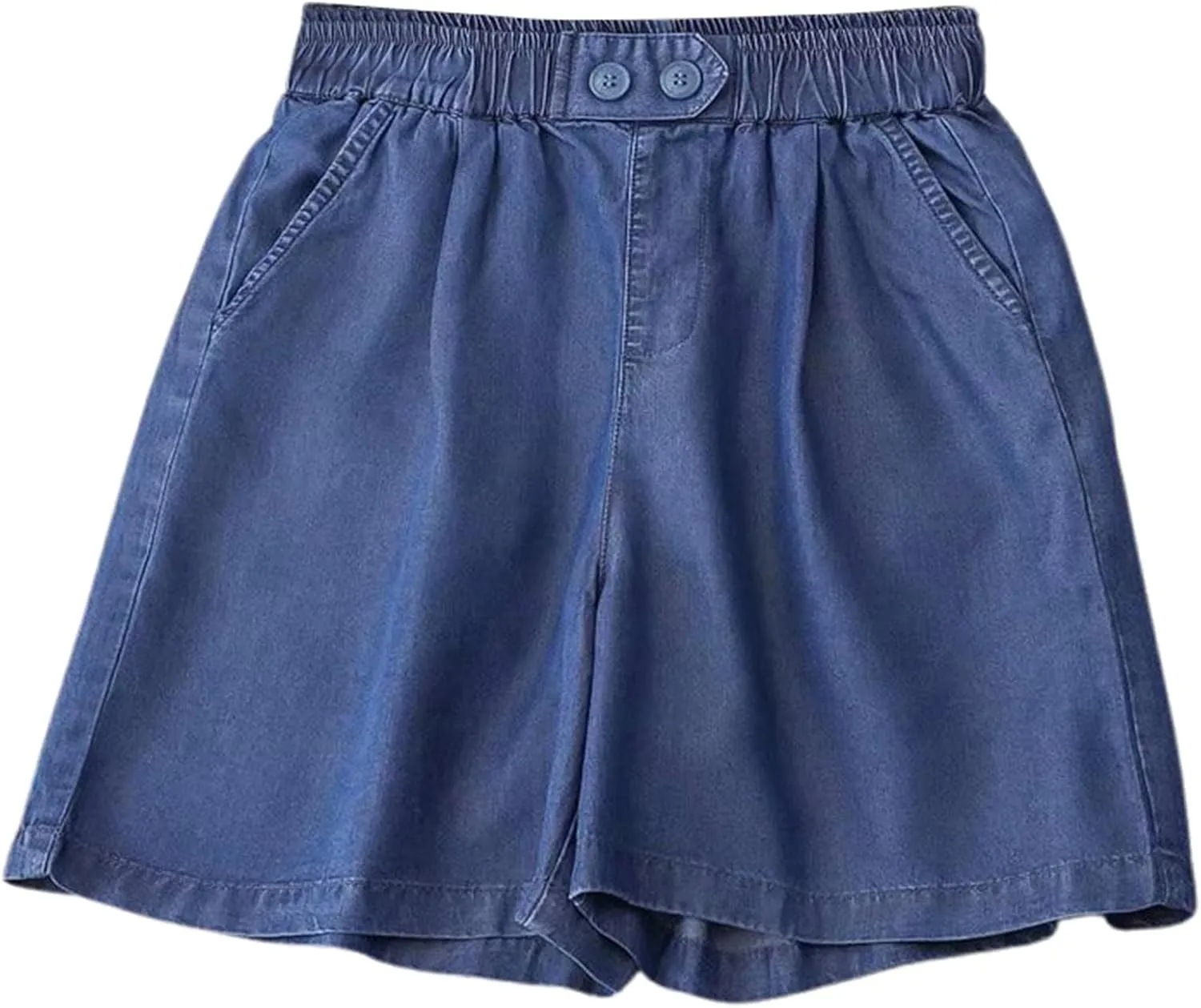 Wide Leg Denim Shorts for Women Stretchy High Waisted Loose Casual Bermuda Jeans Shorts Straigh Realxed Slim Fit Summer Jorts