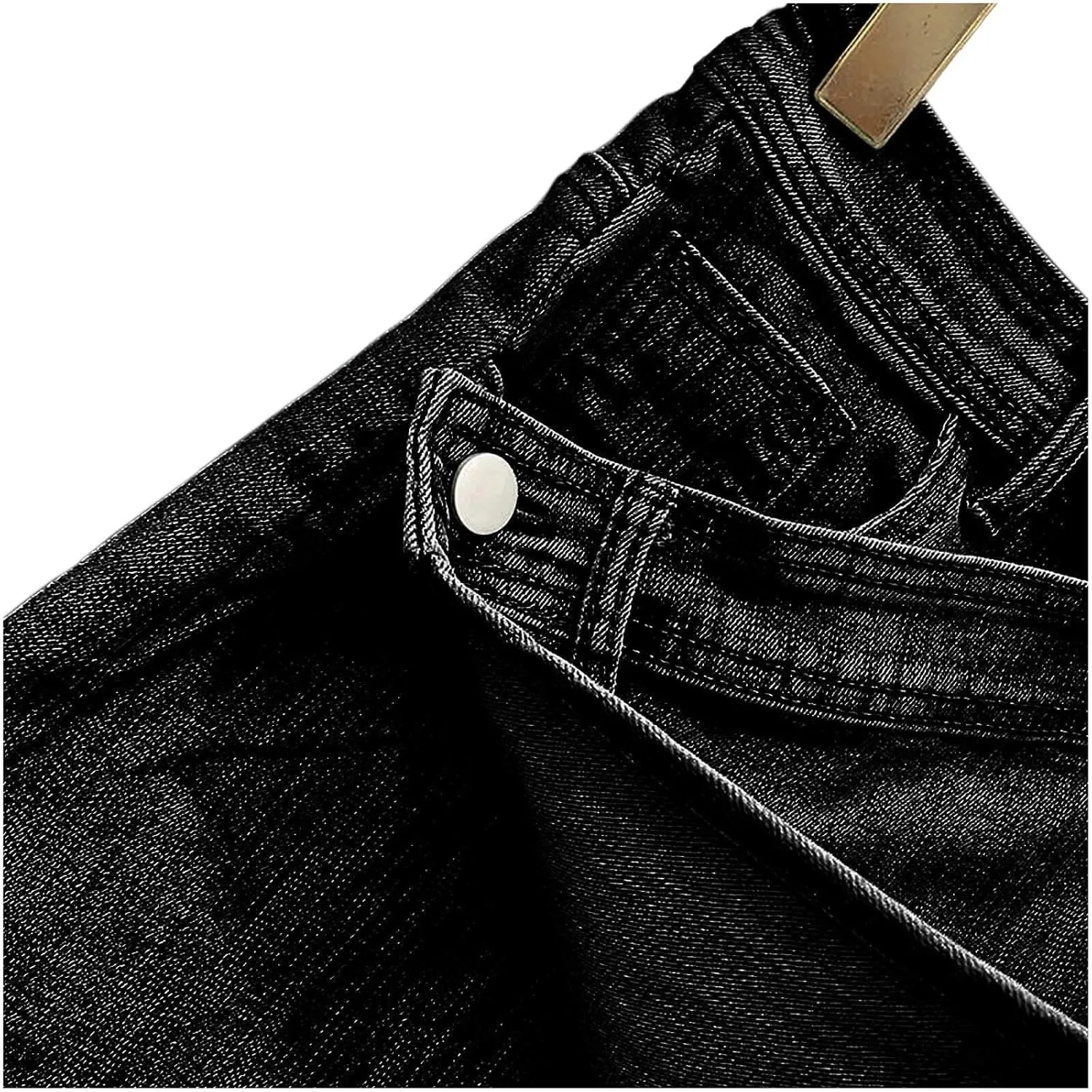 Women Irregular Denim Culottes High Waisted Jeans Shorts Wash Denims Skirt Shorts Casual Summer Short Jean with Pockets