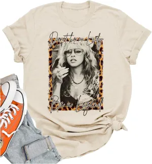 Women Vintage Graphic Tees for Women Rock Band T Shirt Casula Country Concert Outfits Short Sleeve Vintage Band Shirts