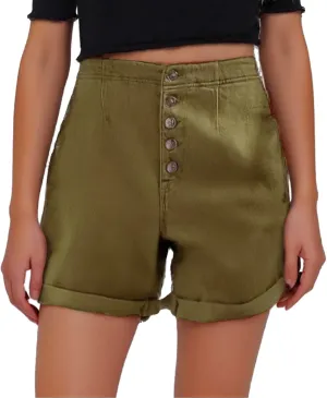 Women Y2K Denim Shorts Summer High Waisted Stretchy Button Up Wide Leg Denim Shorts Vintage Folded Hem Casual Jorts