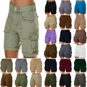 Women's Cargo Shorts Casual Summer High Waisted Hiking Shorts Trendy Summer Casual Outdoor Outfits for Workout Gym