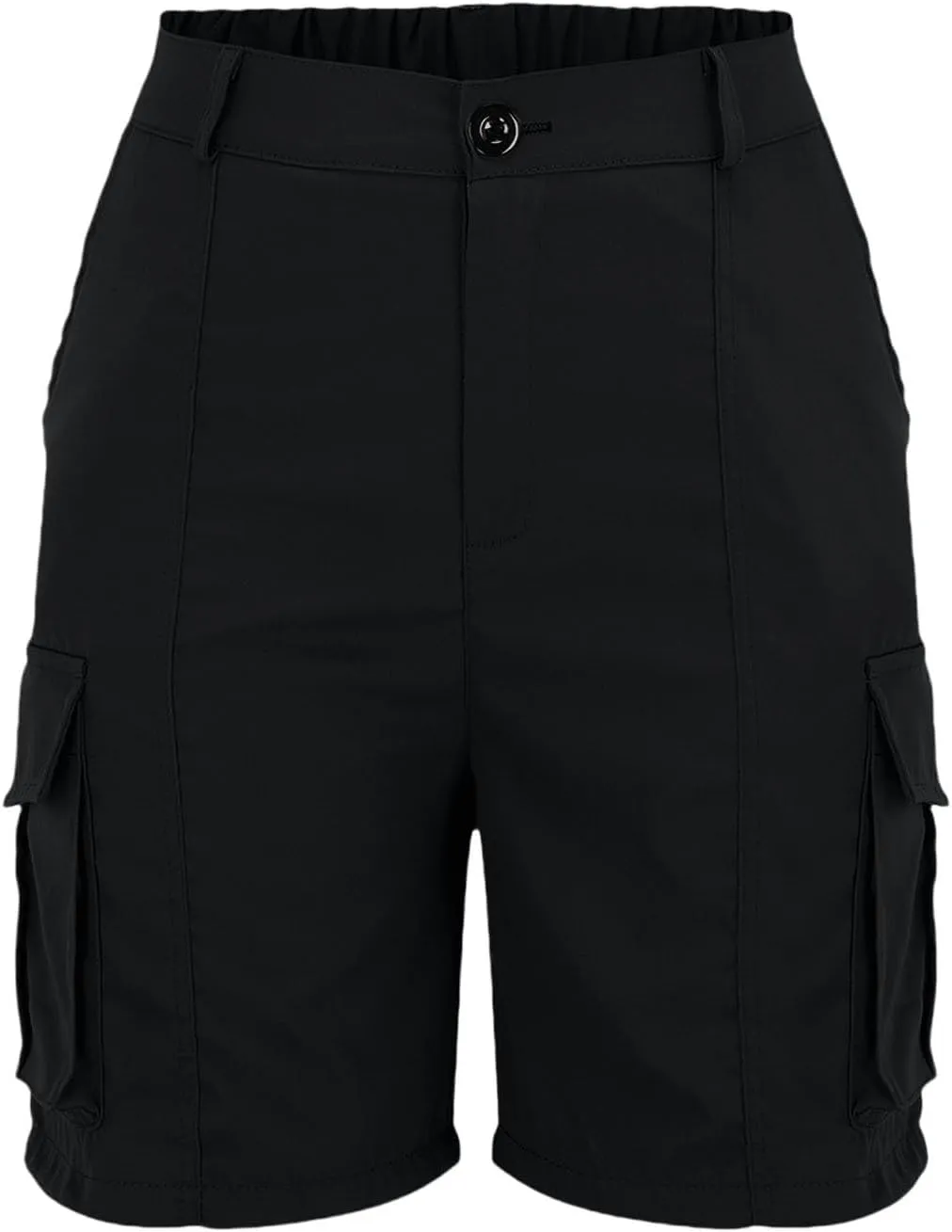 Womens Cargo Shorts Trendy Summer 2025 Casual High Waisted Work Shorts Retro Loose Outdoor Hiking Shorts with Pockets