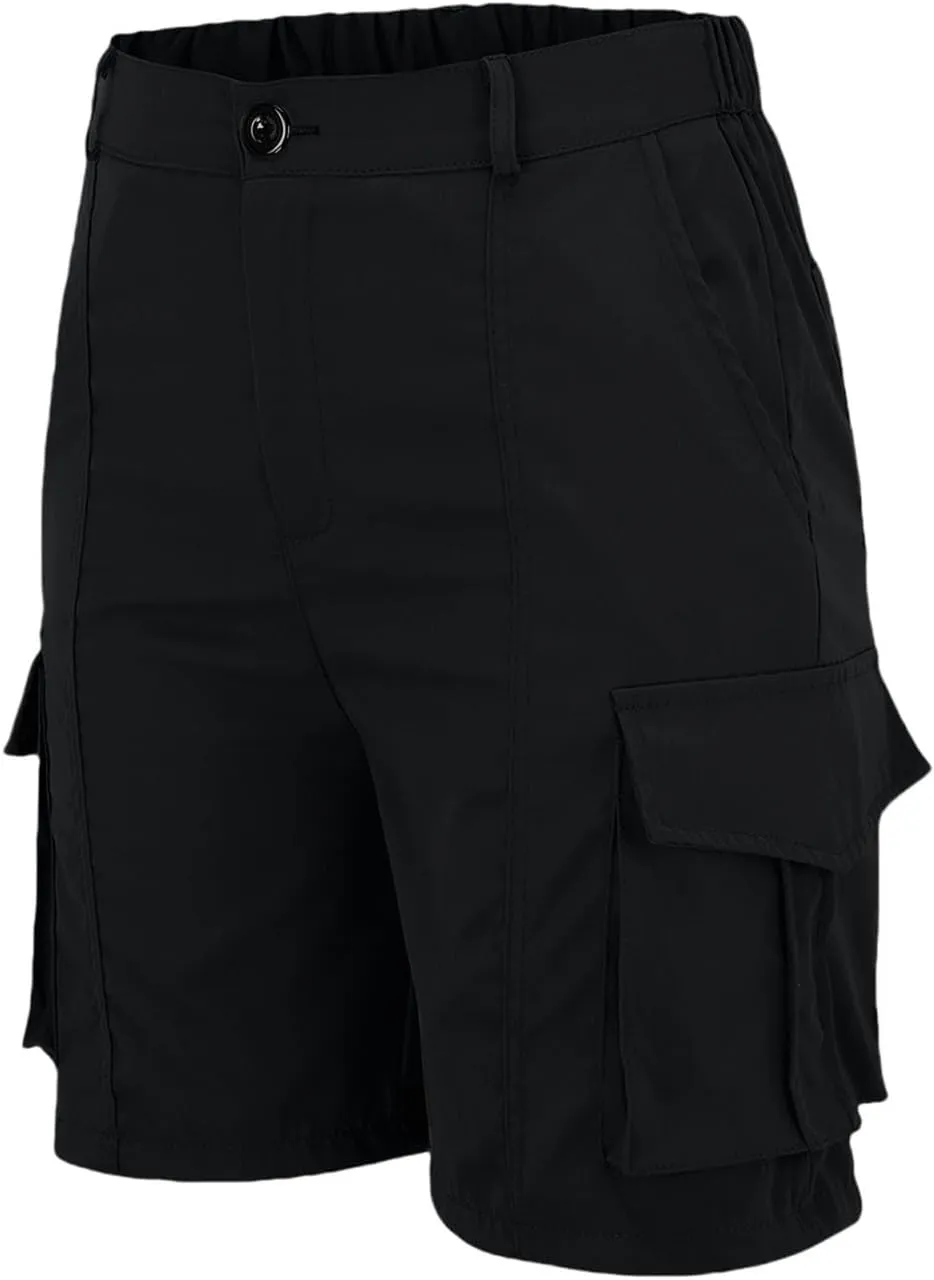 Womens Cargo Shorts Trendy Summer 2025 Casual High Waisted Work Shorts Retro Loose Outdoor Hiking Shorts with Pockets