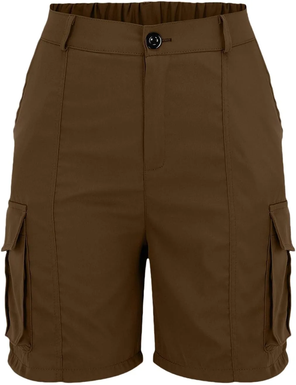 Womens Cargo Shorts Trendy Summer 2025 Casual High Waisted Work Shorts Retro Loose Outdoor Hiking Shorts with Pockets