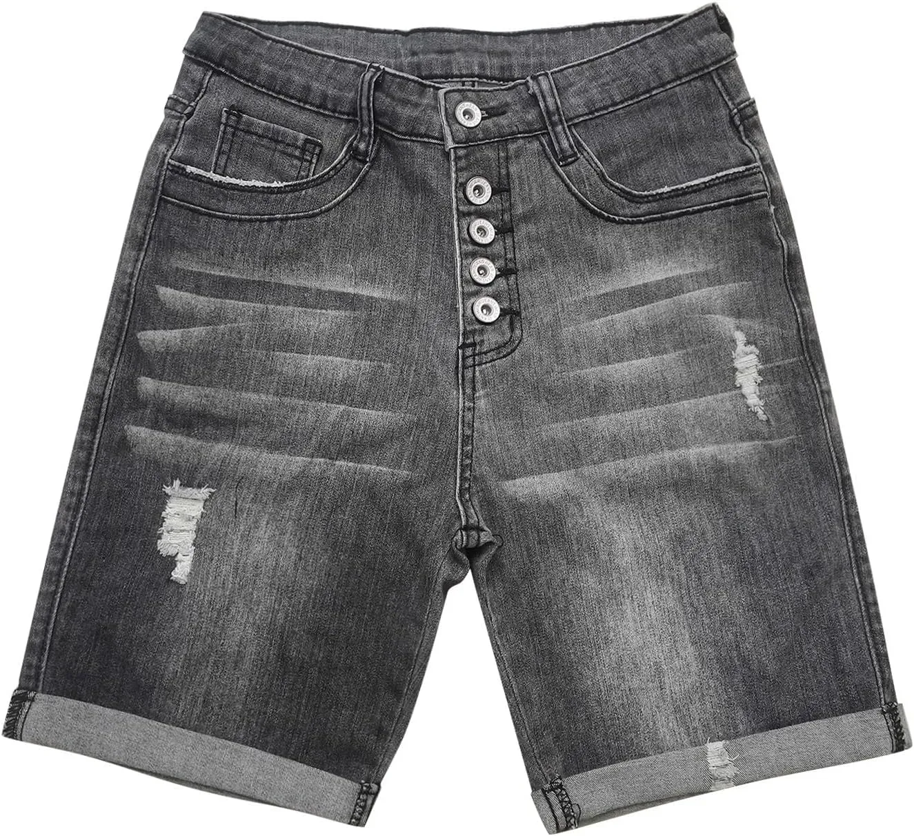 Women's Jean Shorts High Waisted Denim Shorts 2024 Casual Summer Jeans Distressed Baggy Jean Shorts Ripped Jeanshorts