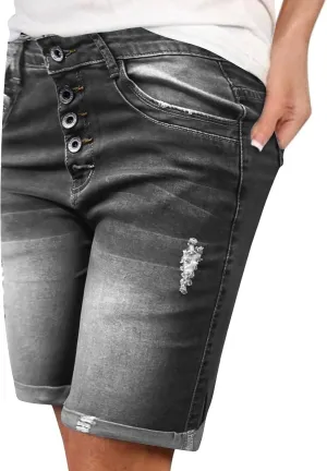 Women's Jean Shorts High Waisted Denim Shorts 2024 Casual Summer Jeans Distressed Baggy Jean Shorts Ripped Jeanshorts