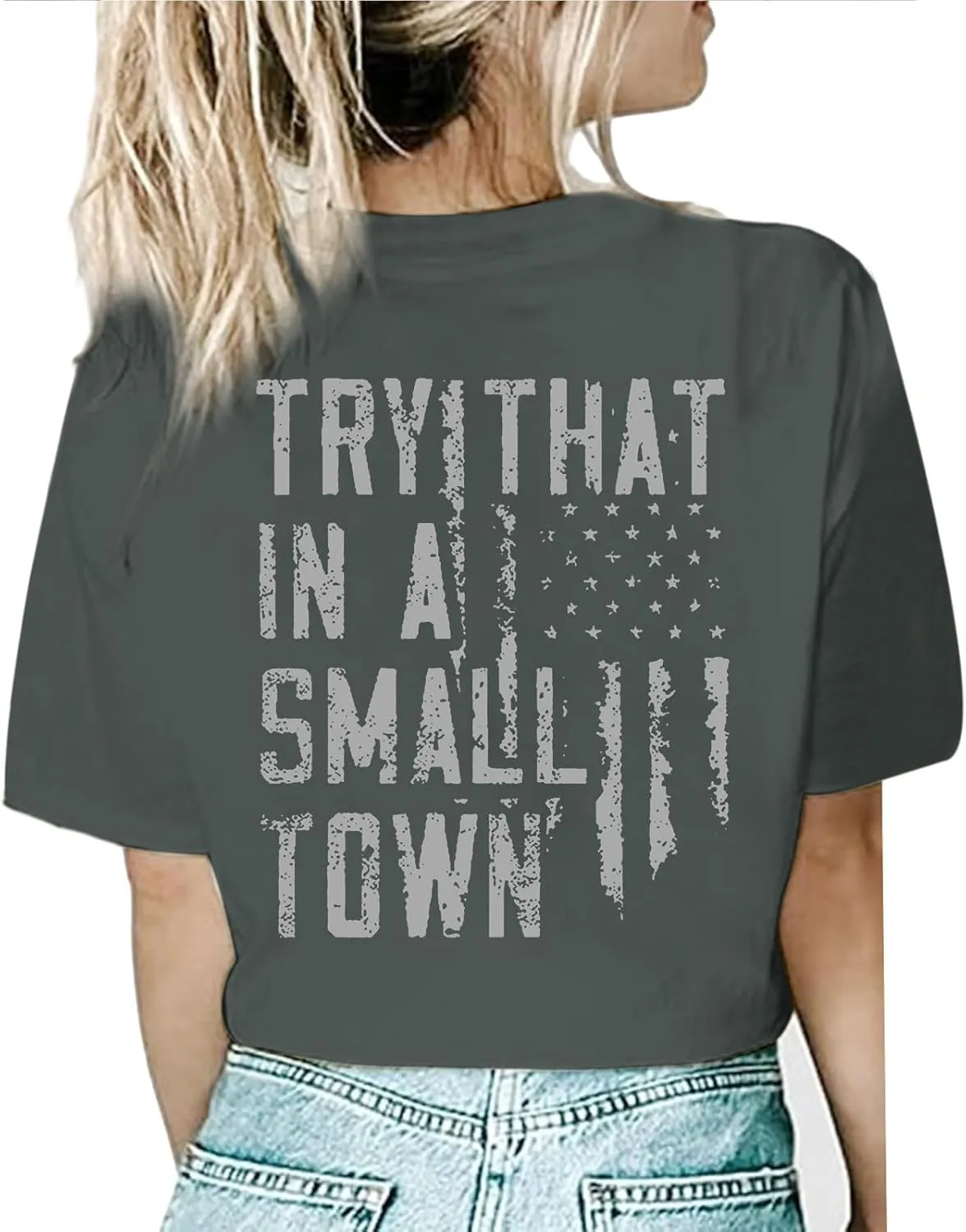 Womens Oversized Graphic Country Concert Tees Vintage Cowgirl Western Shirts Rock Band T Shirts Cotton Loose Fit