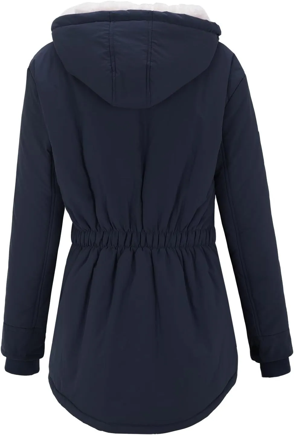 Womens Oversized Hooded Quilted Jacket Fleece Lined Warm Down Coat Plus Sized Long Sleeve Overcoat 2024 Winter Coat