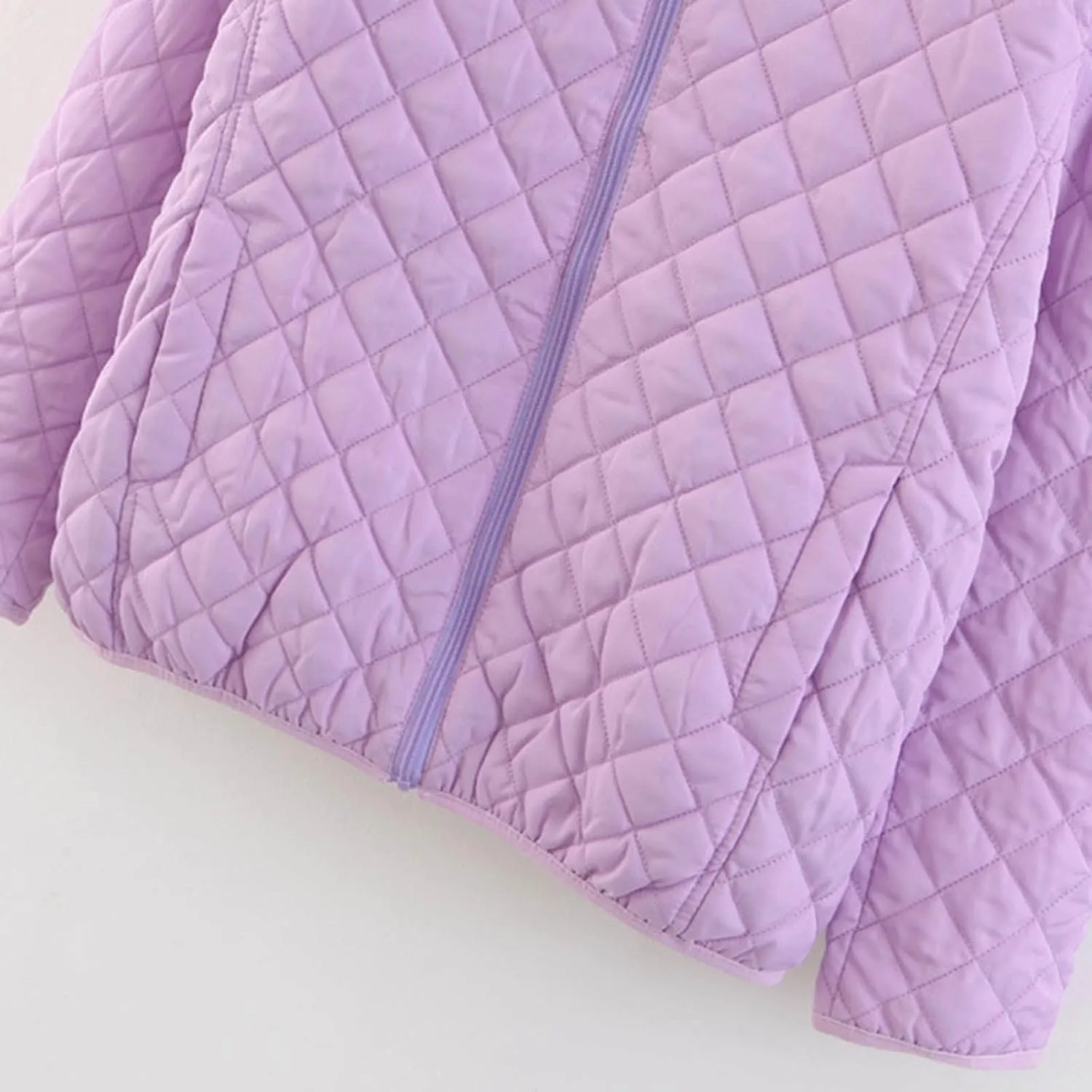 Womens Winter Quilted Lightweight Jacket Casual Hooded Long Sleeve Lined Fleece Coat Loose Comfy Daily Outing Outwear