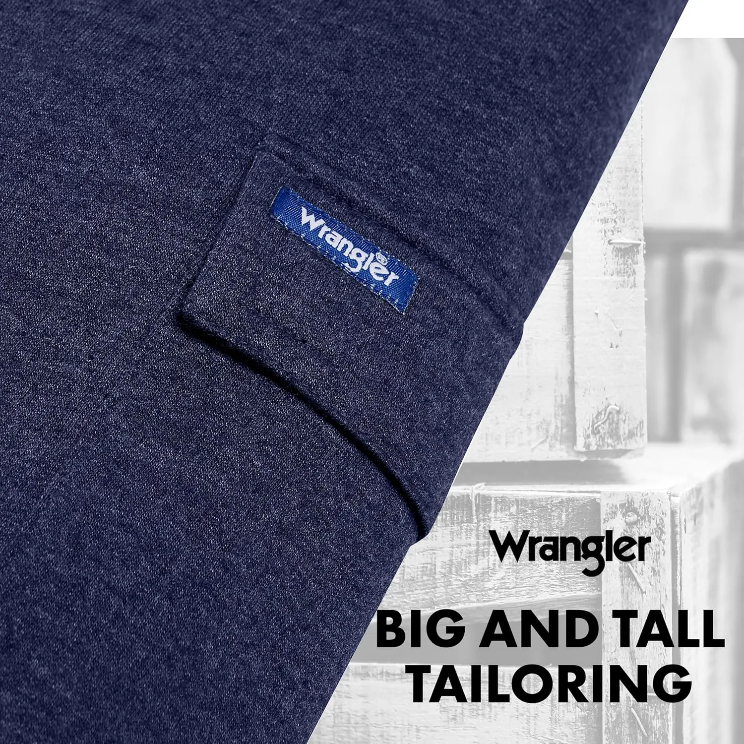 Wrangler Cargo Shorts for Men Big and Tall, Fleece Heavyweight Mens Sweat Shorts