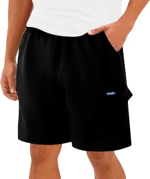 Wrangler Cargo Shorts for Men Big and Tall, Fleece Heavyweight Mens Sweat Shorts