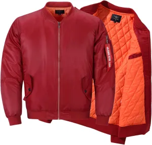 XIAXOGOOL Men's Varsity Jackets Plus Size Bomber Jacket Stand Collar Zip Up Diamond Quilted Jacket Winter Windbreaker Coat
