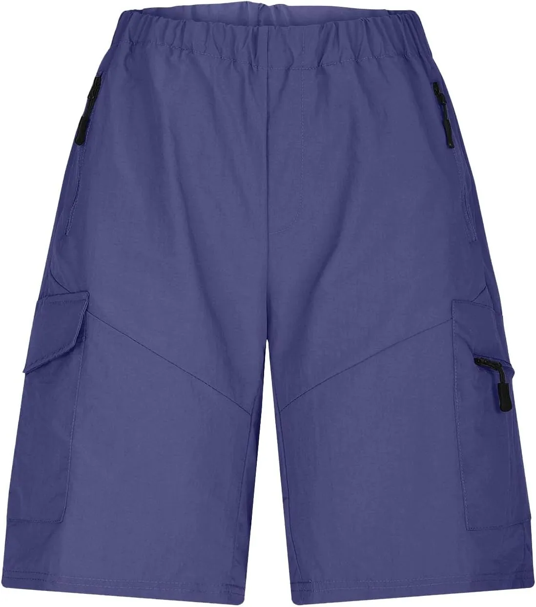 Ymosrh Mens Cargo Shorts Casual Outdoor Hiking Short Pants Elastic Waist Breathable Camping Fishing Shorts, S-4XL