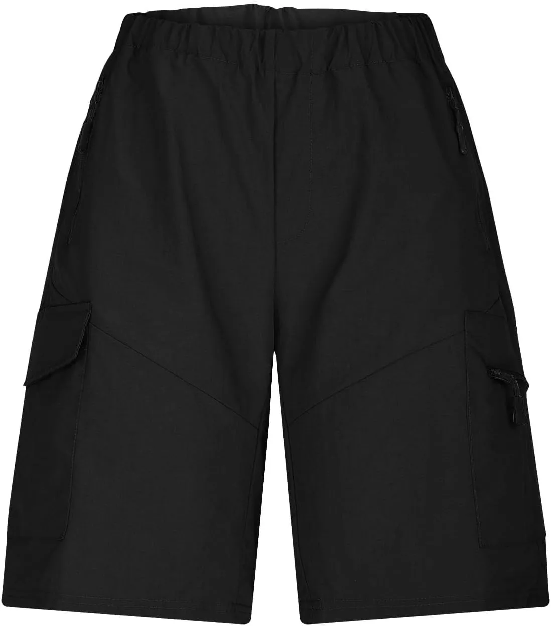 Ymosrh Mens Cargo Shorts Casual Outdoor Hiking Short Pants Elastic Waist Breathable Camping Fishing Shorts, S-4XL