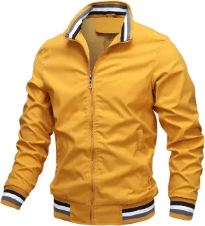Ymosrh Mens Coats and Jackets Casual Jacket Men's Spring Autumn Sports Solid Color Coat Men Winter Jackets