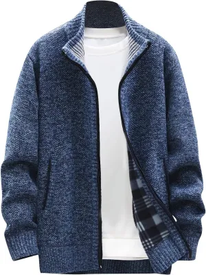 Ymosrh Mens Jackets and Winter Men's Fashion Loose Cardigan Warm Lapel Hooded Jacket Sweater Lightweight Rain Jacket